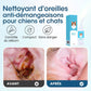 🐶🐱 Nettoyant pour oreilles, soulage les démangeaisons chez les chiens et les chats